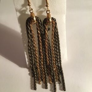 Long earrings costume jewelry